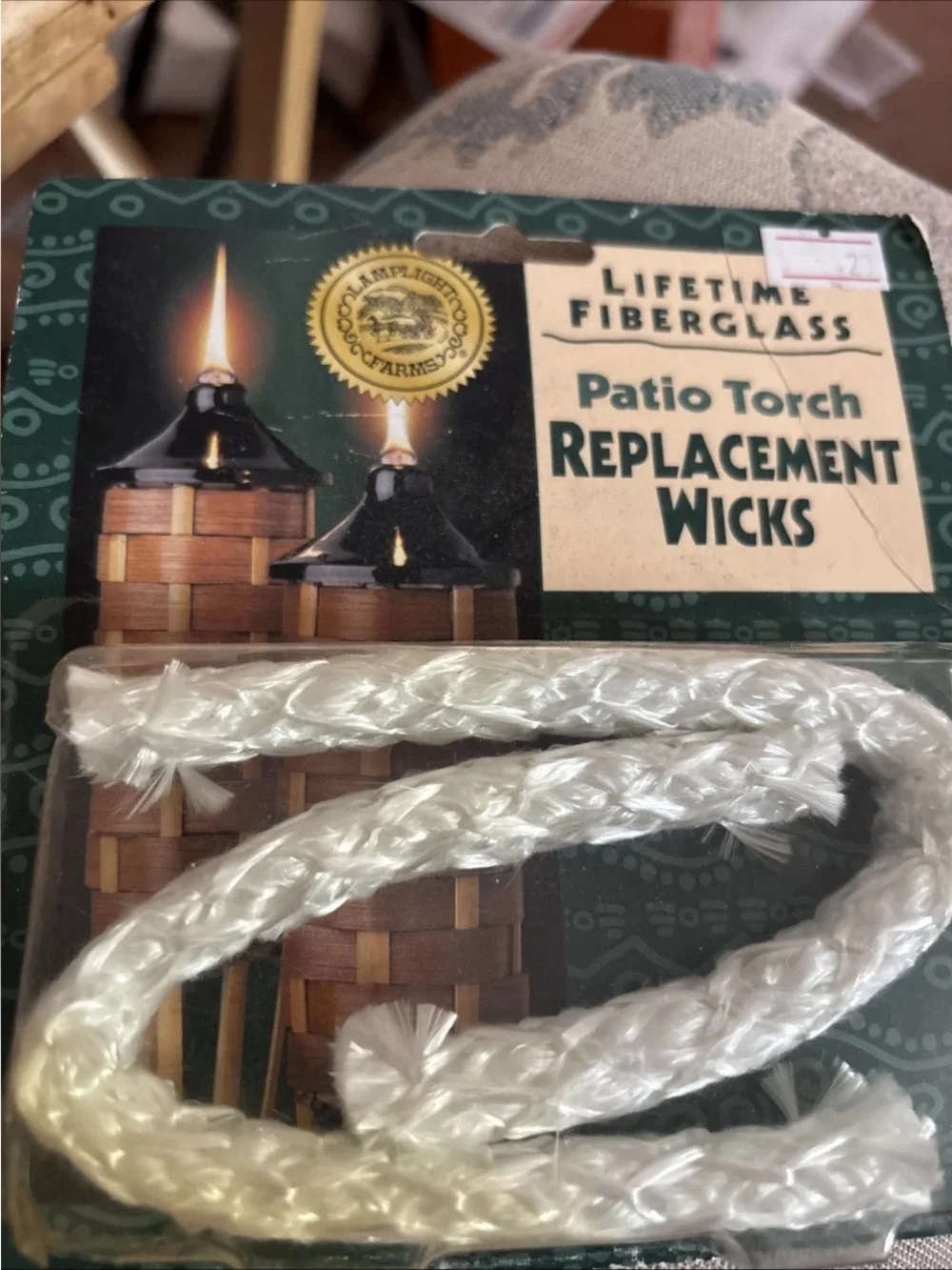 Patio Torch Replacement Wicks - White